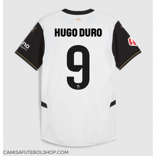 Camisa de time de futebol Valencia Hugo Duro #9 Replicas 1º Equipamento 2024-25 Manga Curta